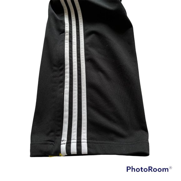 Adidas Men’s Black 3 Strip Polyester Blend Athletic Workout Soccer Pants Sz XXL - Picture 5 of 8